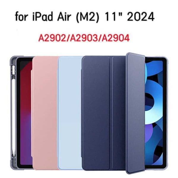 Hot Sale Suitable for iPad Air 6th M2 11 2024 case with pencil holder cover Funda Air 11 inch 2024 Suitable for A2902/A2903/A2904 T241115