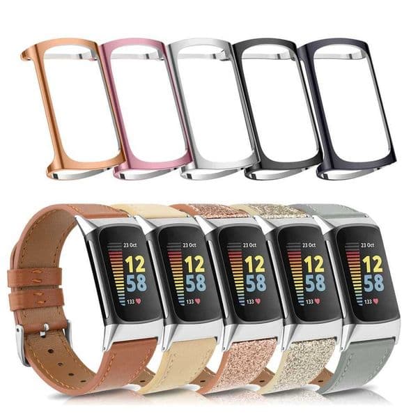 Leather strap+case used for charging in 5 bands with TPU case bracelet Wah band wristband used for charging in 5 bands replacement M241115