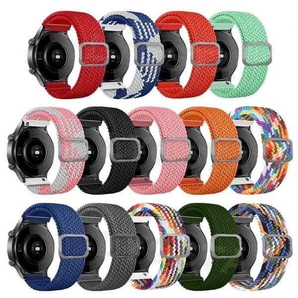 Hot Sale 20mm elastic woven nylon strap suitable for Galaxy Wah 5/4/3 Active 2 Gear S3 smart Wah strap suitable for Wah GT3 GT2 T241115