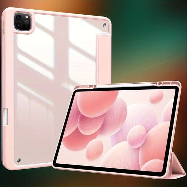 Hot Sale Suitable for iPad Pro 12.9 11 13 M4 7/8/9th Gen 10.2 5/6th 9.7 10/10.9 Air 11 13 M2 Air 10.9 5/6th Clear PC Back tablet cover T241115