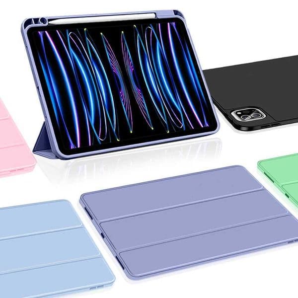 IPad 10 9th generation Pro 12.9 11 12 9 6 phone case with pencil holder Funda iPad Air 5 4 3 8 7th mini 6 cover accessory M241115