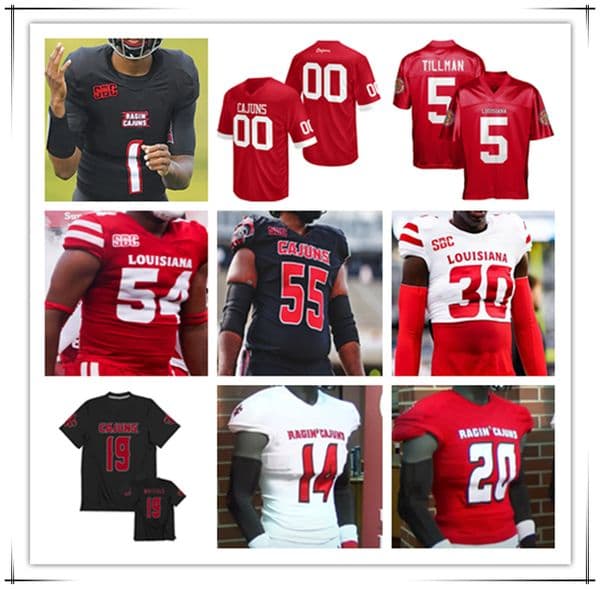 Ben Wooldridge Louisiana Ragin' Cajuns College Football Jersey Bill Davis Zylan Perry Dre'lyn Washington Terrance Carter Lance LeGendre Cameron Whitfield K.C. Ossai