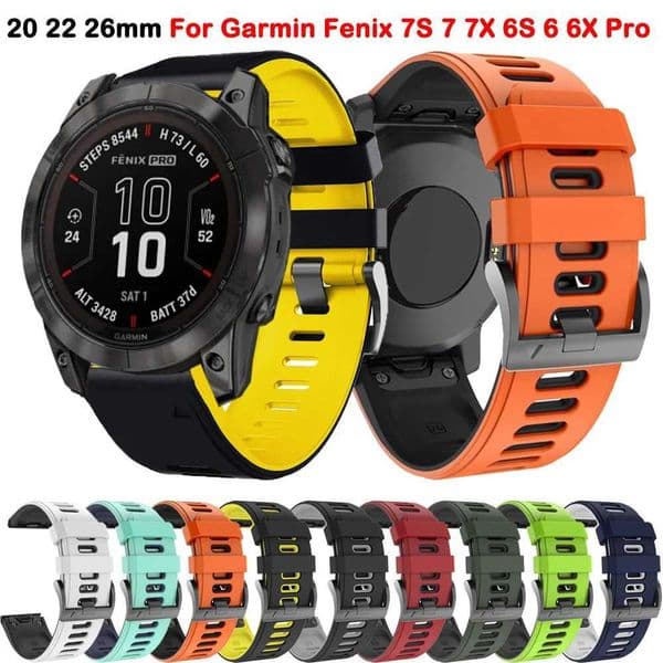 QuickFit 26 20mm Smartwah Bands for Gin Fenix 7X 7 7S Pro Epix 6S 6 6X Pro 5S 5 5X Plus Easyfit Silicone Wristband M241115