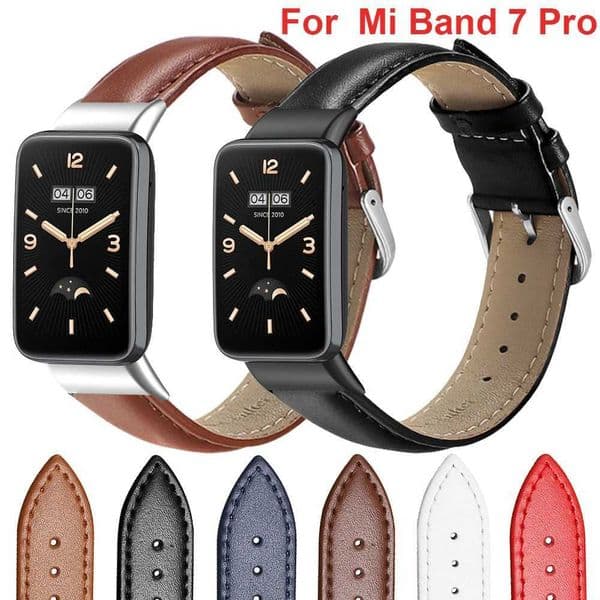 Hot Sale Essidi Leather Wah Band for Mi Band 7 Pro Wen Men Bracelet Strap Ring for Mi Band 7 Pro Replacement T241115