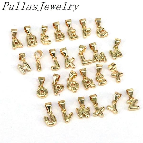 26 mini cute letter balloon letter pendant necklaces A-Z personalized fashion necklaces for mens jewelry accessories 241116
