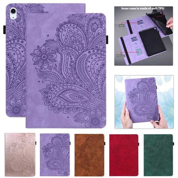 Hot Sale Funda tablet for iPad 10 20th generation case 10.9-inch embossed wallet cover for Coque iPad 10 10th generation case 10 9-inch T241115