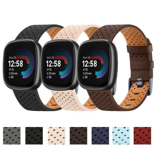 Hot Sale 100% leather strap suitable for Versa 3/Versa 4/Sense 2 strap wristband T241115