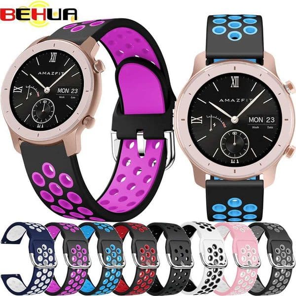 Hot Sale Huami Amazfit GTS/GTR 42mm/Bip Lite Youth Intelligent Hua Bracelet Strap Replacement Correa Sports Silicone Wahband T241115