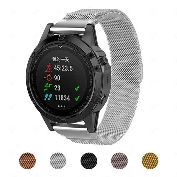 Hot Sale Milan strap for Gin Forerunner 955 255 945 935 Fenix 7 7X 7S 6 6X metal bracelet smart Wah strap Correa replacement T241115