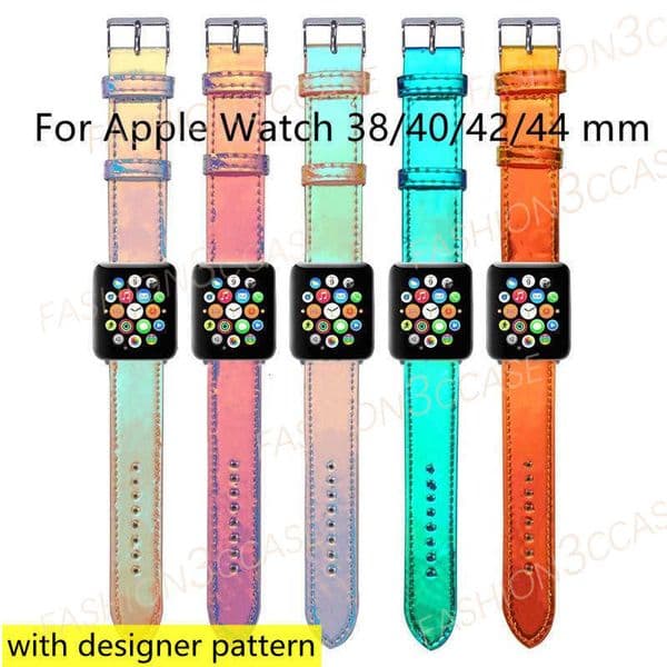 Fashion Designer watchbands strap for Apple watch band 42mm 38mm 40mm 44mm iwatch 5 4 3 2 6 7 bands luxury letter printed leather BVD6