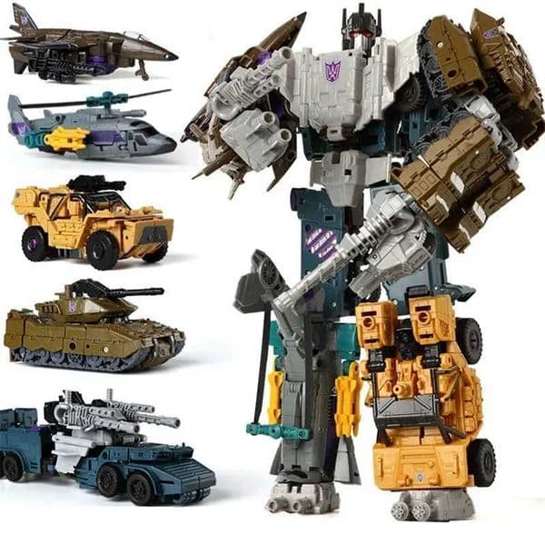 Anime Action Figure Haizhixing 5In1 Combiners Bruticus G1 Conversion Action figuras anime Picture Toy Fighting Swinging Onslaught Model Transforming Car Robot