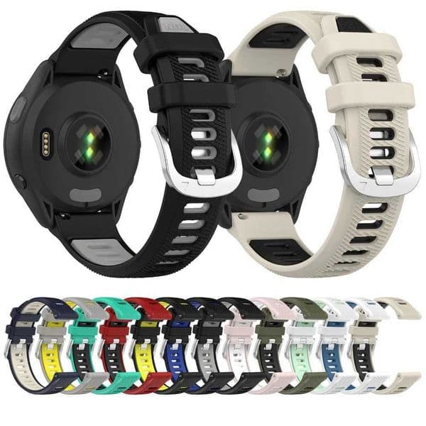 Hot Sale Used for Gin Venu 3S 2S Forerunner 265S/255S Active 4S Soft Silicone Intelligent Wax Strap Two Color Wristband T241115