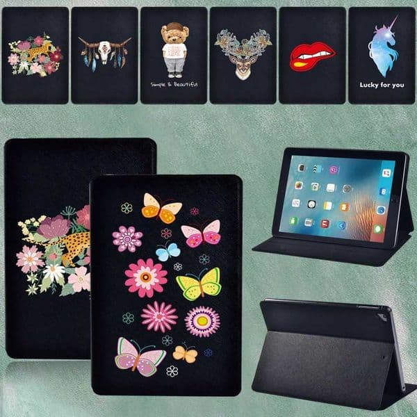 Suitable for iPad Air 4 A2072 A2316/Air 2 A1566/Air 3 10.5 A2123 A2152/Air 1 A1474 A1475 anti fall foldable leather cover+stylus M241115