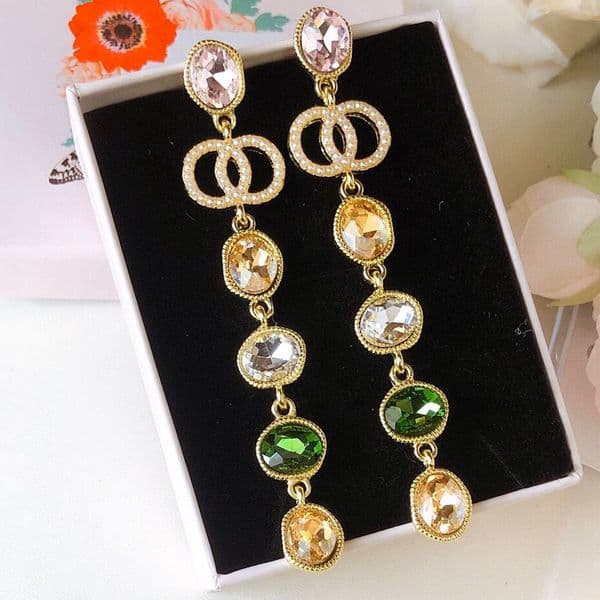 High Quality Classic Stud Earrings Designer Earring Pearl Ear Plated Wedding Christmas Jewelry Gifts 20Styles
