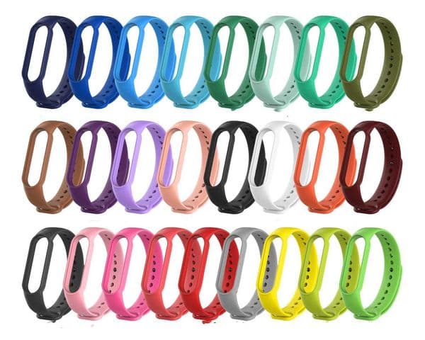 Hot Sale Mi Band 6 5 4 3 High Quality Sports Silicone Strap Replacement Mi Band 6 Official Solid Color Silicone Strap T241115