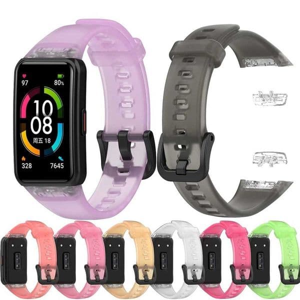 BEHUA Honor Wristband 6 Straps 6 Straps Transparent Straps Replacement Sports Bracelet Accessories Correa M241115