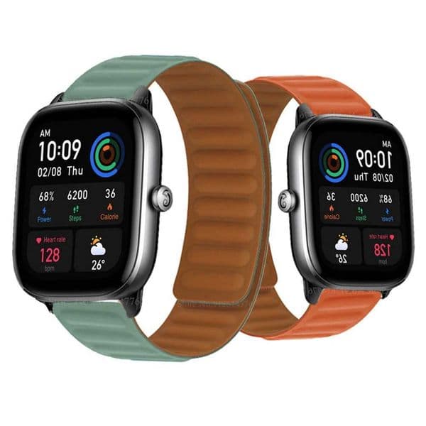 Silicone magnetic strap for Amazfit GTS 4 Mini/3/2/2e/GTR 4/3 Pro/GTR2 2e 3 Sport Wah strap Bip U 3 Pro Loop bracelet Correa M241115