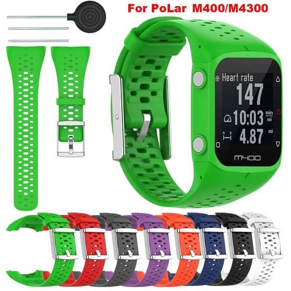 Hot Sale Suitable for Polar M400 M430 GPS Running M 400 300 Soft Silicone Breathable Wristband Smart Wah Wahband Replacement T241115