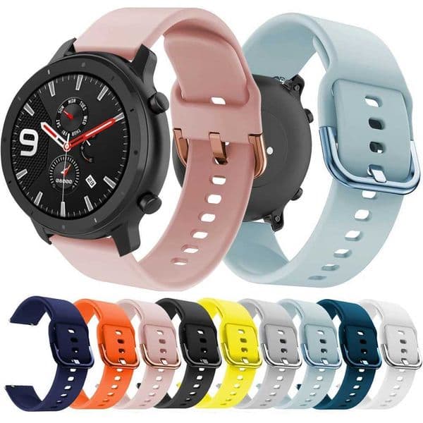 Hot Sale Huami Amazfit GTS GTR 42mm Bip Lite Youth Smart Wah Bracelet Strap Replacement Correa Strap Sports Silicone Wahband T241115