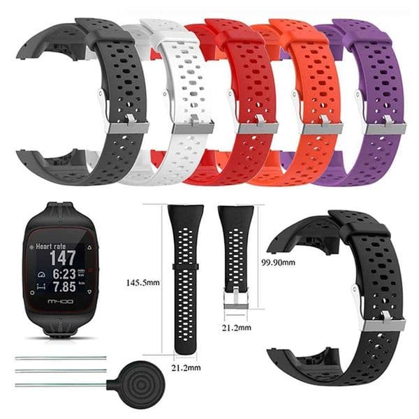 Hot Sale Silicone bracelet strap for replacing Wahband for Polar M400 M430 GPS Sports Wah Band T241115