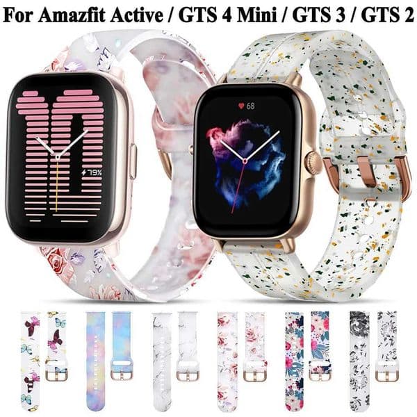 Amazfit Active/GTS 3/GTS 4 Mini/GTS 2/GTS 2e silicone strap bracelet for Amazfit Bip U 3 Pro wristband M241115