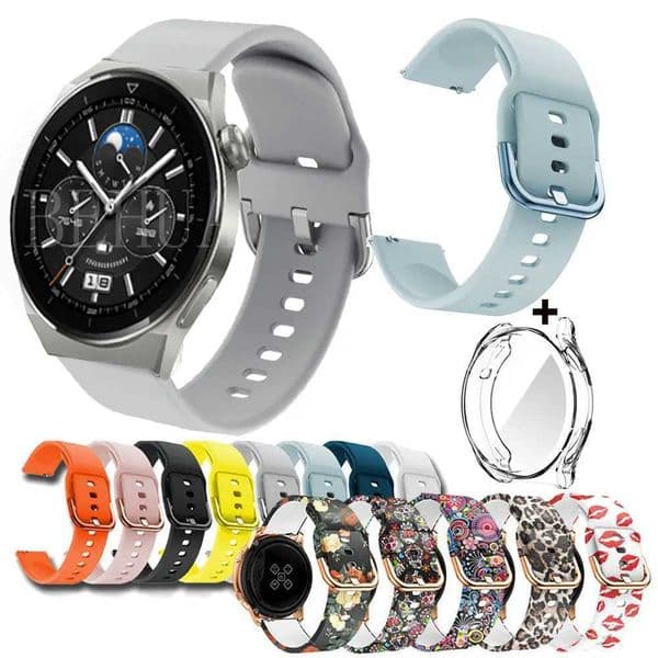 20/mm Wah GT 3 Pro 46mm 4m Smart WahBand Bracelet for GT3 GT2 42mm Strap+Case M241115