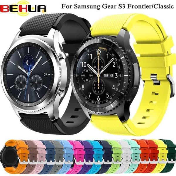Gear S3 Frontier Classic Wah Band mm silicone sports wristband replaces the Wah Men Wens Wahes strap on the Gear S3 bracelet M241115