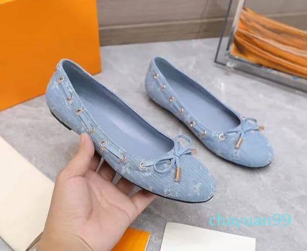 Designer -ballet Best-quality Leather Loafers Patchwork Flat Flats Dress for Women