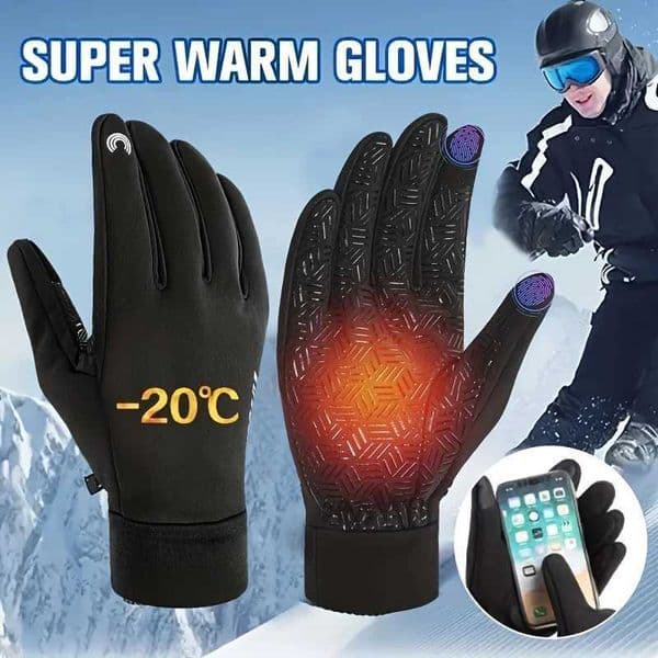 RIGWARL Winter Cycling Gloves Men Gloves Touch Screen Windproof Sports Gloves Warm Thermal Fece Running Ski Cycling GlovesXJ241118