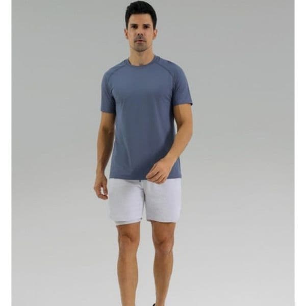 ll Mens Sports T Shirt Mens Quick Dry Bodybuilding Tight Short Summer Top Men Wrokout Short Sleeve 1004