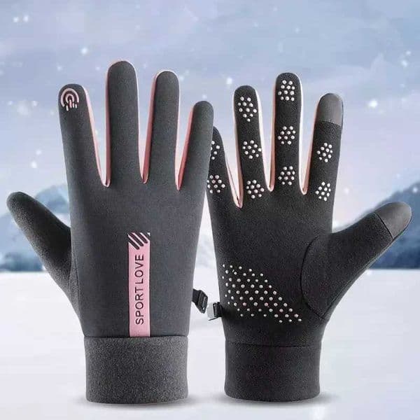 Warm Gloves For Women Winter Thermal Fece Windproof Non-slip Touch Screen Gloves Men Sports Cycling Running Skiing MittensXJ241118
