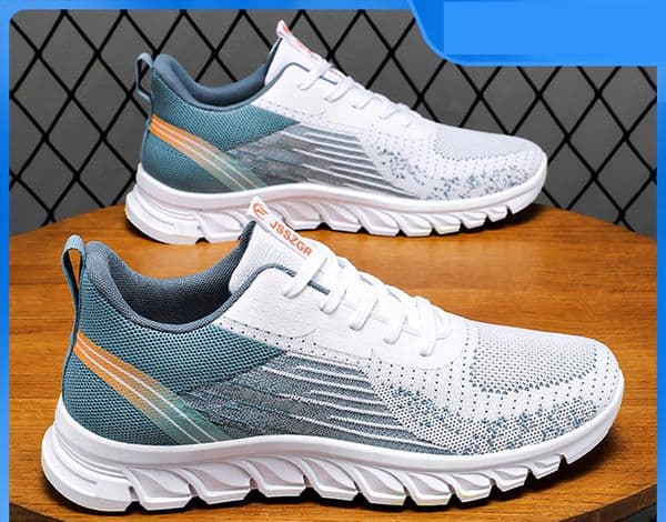 Sports in spring new foreign trade men's lace up running fashionable and trendy shoes for men