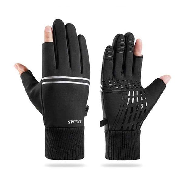 Waterproof Warm Gloves Men Motorcyc Winter Fece Touch Screen Gloves Cam Rctive Strip Non-slip Sports Cycling GlovesXJ241118