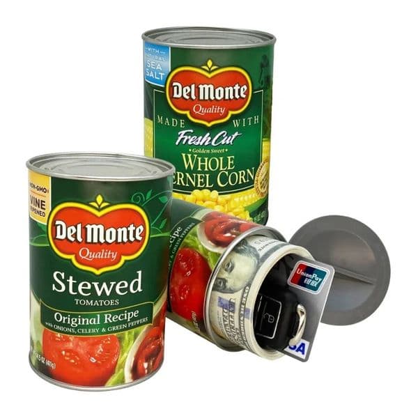 Hidden Safe Kitchen Food Can Surprise Secret Hidden Security Container Diversion Secret Stash Hiding Money Cash Key Storage Can 240408