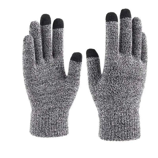 Winter Knitted Gloves Men Warm Full Finger Touchscreen Anti-Slip Gloves for Cycling Running Driving Hiking Cam Work MittensXJ241118