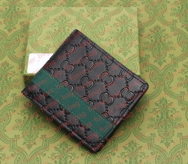 s Women Men Designer Short Wallet Leather Black wallets Purse Card Holders With Gift Box