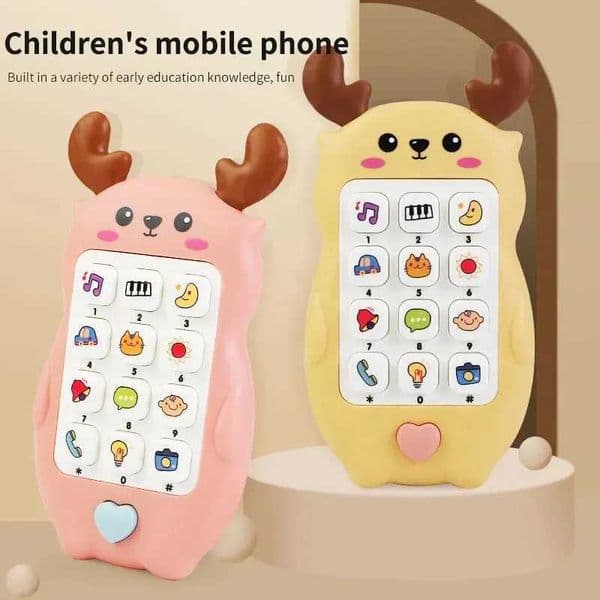 Montessori Educationtoys Baby Can Chew on Light Music Mobile Phone Toys Baby Early Education Puzzle Phone Toys for Kids GiftXJ241118