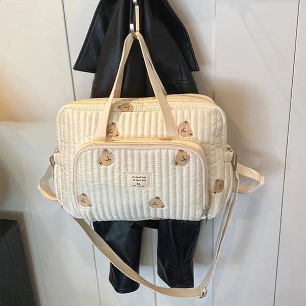 Big bedding mothers bag baby diaper organizer pregnant womans bag womens handbag shoulder cross body bag hospital travel mother and child 241118