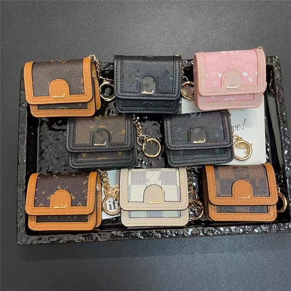 Universal Designer Fashion Bluetooth Airpods Case Womens Mens Leather Letter for Airpod Pro 2 3 4 case for Samsung Huawei Luxury Multi Colors Earphone Accessories