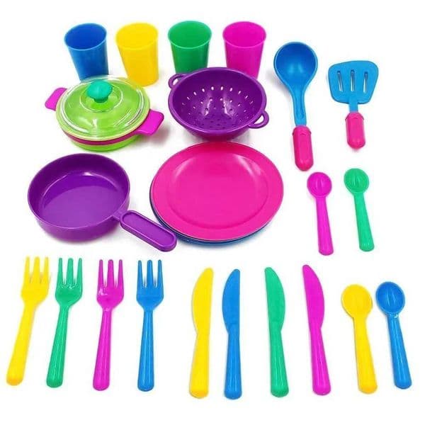 28 pieces/set for early childhood education kitchen cooking dishwasher games toys game rooms interactive toys childrens and baby gifts W241119