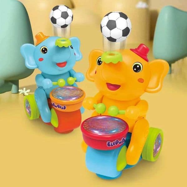 Infant Toy Beating Drum Elephant Boys Girls Light Music Toy Preschool Early Educational Toy Great Gift for Kid PresentXJ241118