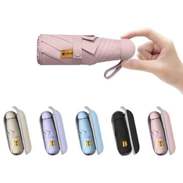Mini Umbrella Capsule Umbrella Sunny And Rainy Dualuse Rainproof Sun Protection Outdoor Traveling Portable Parasol UmbrellaXJ241120