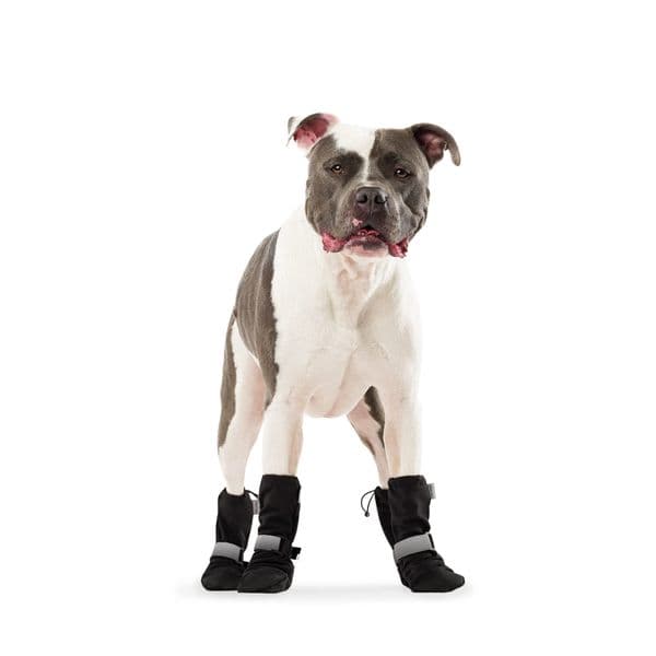 Canada Pooch Black Soft Shield Dog Boots Size 1, X-Small 00f