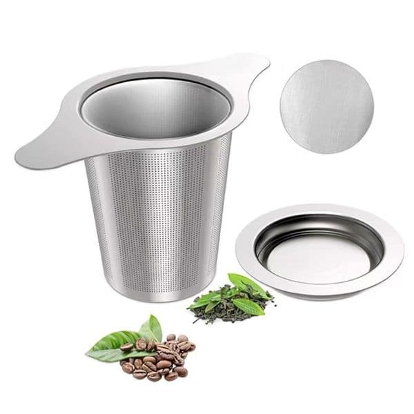 Reusable Stainless Steel Infuser: Fine Mesh Loose Leaf Tea Filter For Herbal Teas, Spices & More