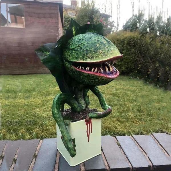 Audrey II Piranha Plant Decoration Pop Movie Little Shop of Horrors Puppet Statues Audrey II Figurine Garden Sculpture 241119