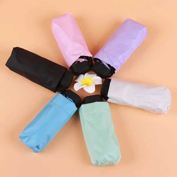Portable Mens Umbrella Mini Pocket Umbrellas Prevent Uv Rainproof Folding Ladies Small Five Fold Sun UmbrellaXJ241120