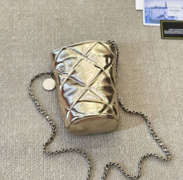Designer mobile phone bag cases Soft Genuine Leather Rhomb chain mini one shoulder phone bags