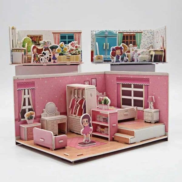 FEOOE Sets Three-dimensional Puzzle Paper Hand-assembled Educational Toy Girl Play House Puzzle Giveay Gift WLXJ241120