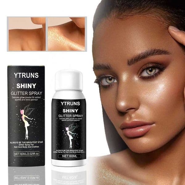 60ml Silver Hair and Body Flash spray - lasting shimmer for proms parties and eventsW241121