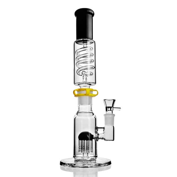 Arm Tree Perc Spiral Bong Helix Coil Dab Rigs Recycler Water Pipes Thick Hookah Bubbler for Smoking